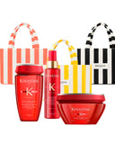 Kérastase - Kerastase Soleil Bain 250 ml + Masque 200 ml + Crème UV Sublime 150 ml + Borsa Mare o pochette