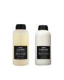 DAVINES OI SHAMPOO + OI CONDITIONER 1000 ML – Kit Professionnel pour Tous Types de Cheveux